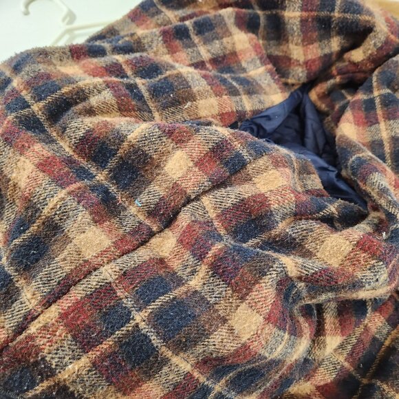 Denver Hayes Mens Lined Quilted Denim Jacket Distressed Parachutist Patch Warm - Picture 12 of 16